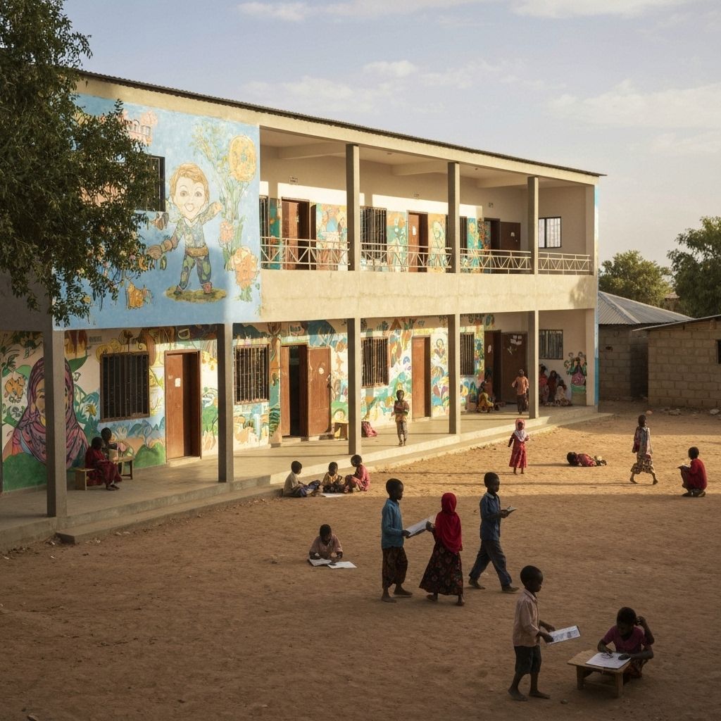 Modern school facility in Somalia